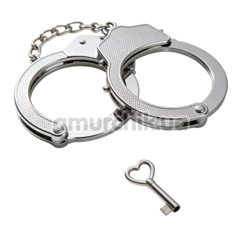 Наручники DS Fetish Luxury Metal Handcuffs, срібні