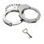 Наручники DS Fetish Luxury Metal Handcuffs, срібні - Фото №3