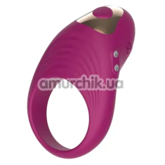 Виброкольцо для члена Passion Play Silicone Vibrating Cockring With Clitoral Stimulator, фиолетовое - Фото №1