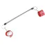 Фиксаторы для ног DS Fetish Metal Ankle Spreader Bar, красные