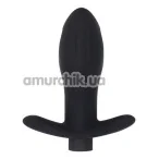 Анальна пробка з вібрацією Mai Attraction Pleasure Toys №87, чорна - Фото №1