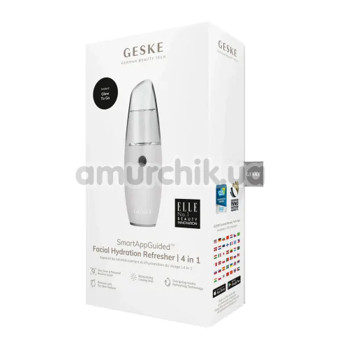 Зволожувач для шкіри обличчя Geske Facial Hydration Refresher 4 in 1, білий