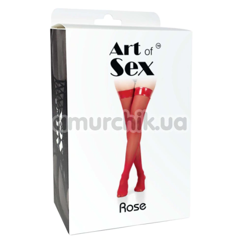 Панчохи Art of Sex Rose Lacquered, червоні