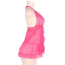 Комплект Star Night Elegante Babydoll, рожевий: пеньюар + трусики-стрінги - Фото №5