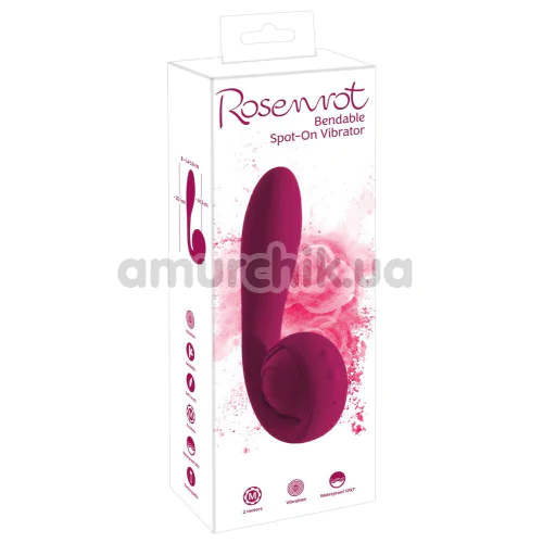 Вібратор для клітора і точки G Rosenrot Bendable Spot-On Vibrator, рожевий