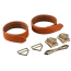 Фіксатори для рук і ніг Lockink Wristcuffs / Anklecuffs Set, коричневі - Фото №2