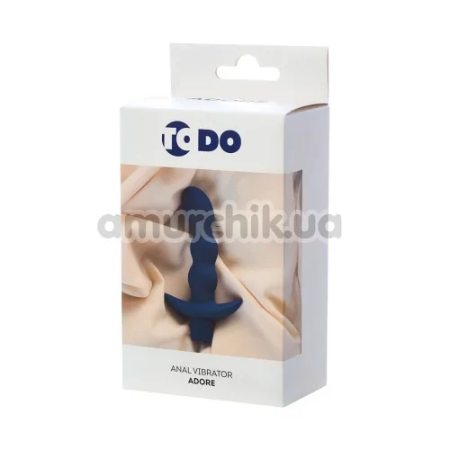 Анальна пробка з вібрацією ToDo Anal Vibrator Adore, синя