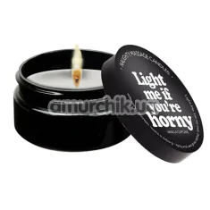 Свеча для массажа Kama Sutra Light Me if You're Horny - ванильный крем, 50 г - Фото №1