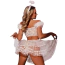 Костюм ангела JSY Sexy Lingerie 2135, белый: топ + юбка + обруч - Фото №3