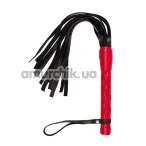 Батіг VIP Leather Flogger, червоний - Фото №1