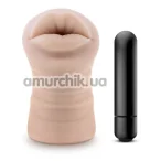 Симулятор орального секса с вибрацией M For Men Angie, телесный - Фото №1