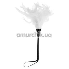 Пір'їнка для пестощів DS Fetish Feather Tickler Crop, біле - Фото №1