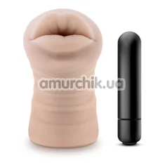 Симулятор орального сексу з вібрацією M For Men Angie, тілесний - Фото №1