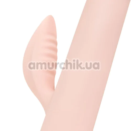 Вібратор з поштовхами Good Vibes Only Shai, персиковий