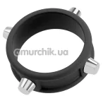 Эрекционное кольцо Rebel Men's Gear Cock Ring with Studs, черное - Фото №1