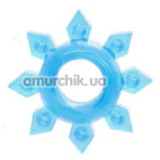 Ерекційне кільце Textured Ring, блакитне - Фото №1