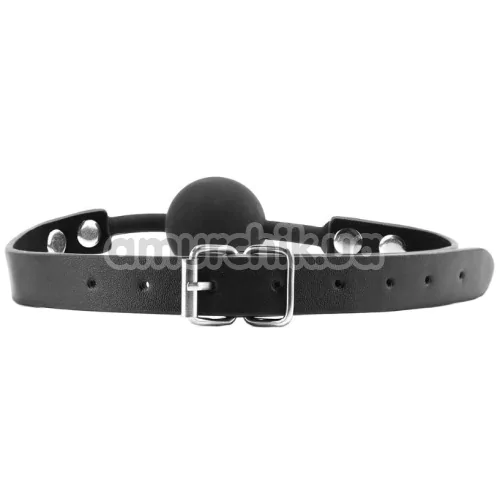 Кляп Ouch! Black & White Silicone Ball Gag, черный