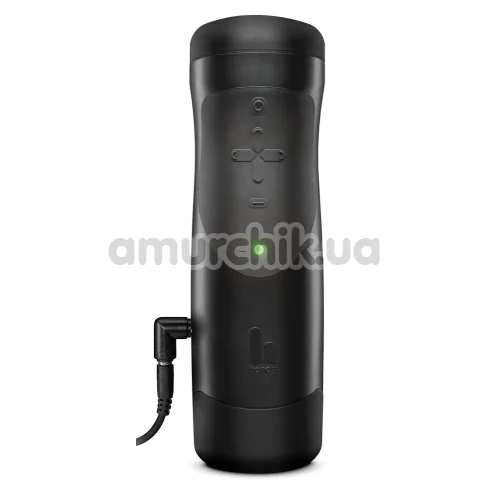 Інтерактивний мастурбатор з поштовхами The Handy Interactive Stroker, чорний