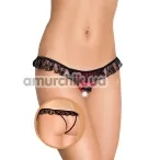 Трусики-стринги женские G-String черно-красные (модель 2417) - Фото №1