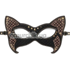Маска на глаза Lovetoy Rebellion Reign Cat Mask, черная - Фото №1