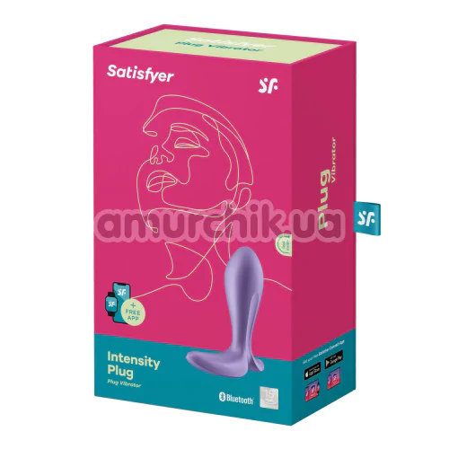 Анальная пробка с вибрацией Satisfyer Intensity Plug, фиолетовая