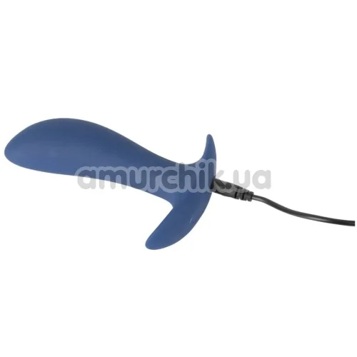 Вибростимулятор простаты Vibrating Butt Plug, синий