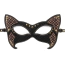 Маска на глаза Lovetoy Rebellion Reign Cat Mask, черная - Фото №1