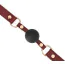 Кляп Liebe Seele Wine Red Silicone Ball Gag, бордово-чорний - Фото №3