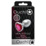 Анальная пробка с розовым кристаллом Ouch! Metal Butt Plug Small, серебряная - Фото №5