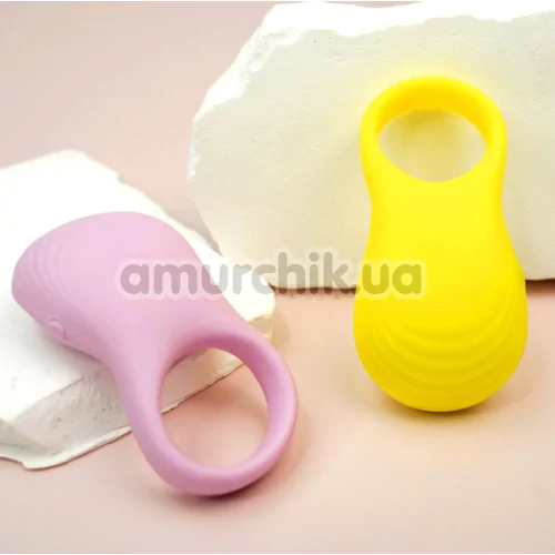 Виброкольцо для члена Sweet Em Velvet Lure Vibe Ring, розовое