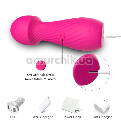 Кліторальний вібратор Boss Series Wand Massager, рожевий