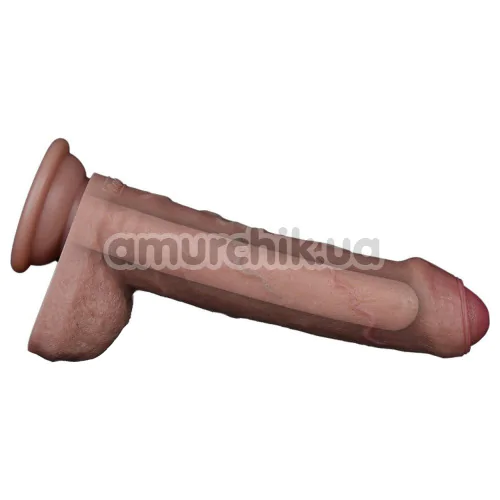 Фаллоимитатор Dual-Layered Silicone Nature Cock LV411043, светло-коричневый