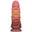 Фалоімітатор Dual-Layered Silicone Nature Cock LV411072, коричневий - Фото №3