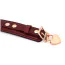 Ошейник с поводком Liebe Seele Wine Red Leather Collar with Chain Leash and Lock, бордовый - Фото №5