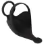 Віброкільце зі стимулятором мошонки Rebel Men's Gear Cock Ring With RC Ball Massager, чорне - Фото №3