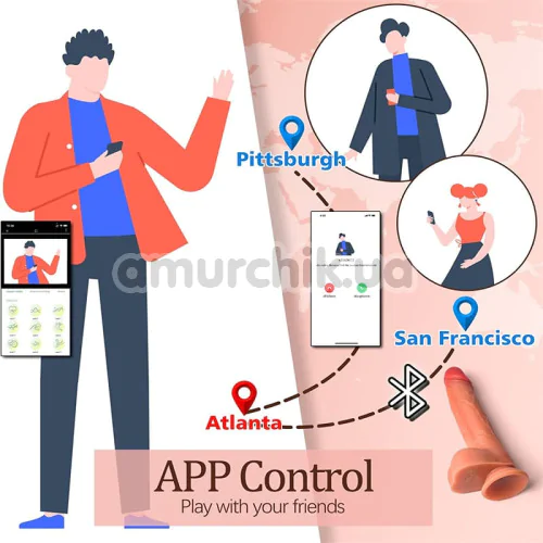 Вибратор с толчками Pleasure Factory Duke Dazzle, телесный