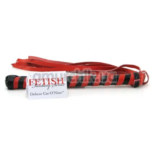 Батіг Deluxe Cat-O-Nine Tails, червоний