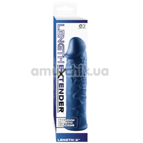 Насадка на пенис Length Extender 6, синяя