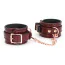 Фиксаторы для рук Liebe Seele Wine Red Leather Handcuffs with Rose Gold Hardware, бордовые - Фото №1