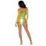Сукня Leg Avenue Find Me In Paradise Net Mini Dress, салатова - Фото №5