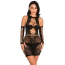 Платье Star Night Long Sleeves Mini Dress, черное - Фото №4