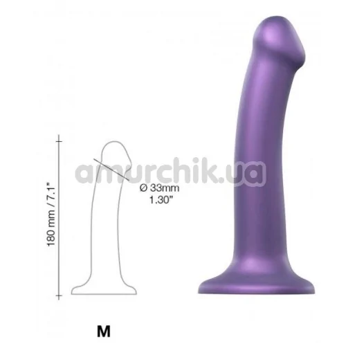 Фаллоимитатор Strap-On-Me Mono Density Soft Silicone Dildo M, фиолетовый