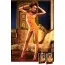 Комбинация Orange-Pink Ruffled Dress (модель B295) - Фото №1