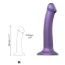 Фаллоимитатор Strap-On-Me Mono Density Soft Silicone Dildo M, фиолетовый - Фото №3