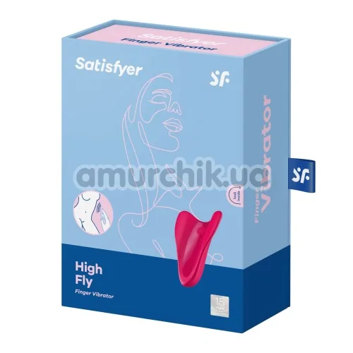 Вибронасадка на палец Satisfyer High Fly, красная