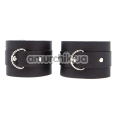 Фіксатори для рук DS Fetish Old Style Handcuffs Without Connecting Chain, чорні - Фото №1