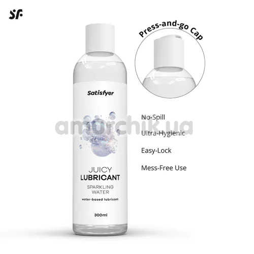 Лубрикант с возбуждающим эффектом Satisfyer Juicy Lubricant Sparkling Water, 300 мл