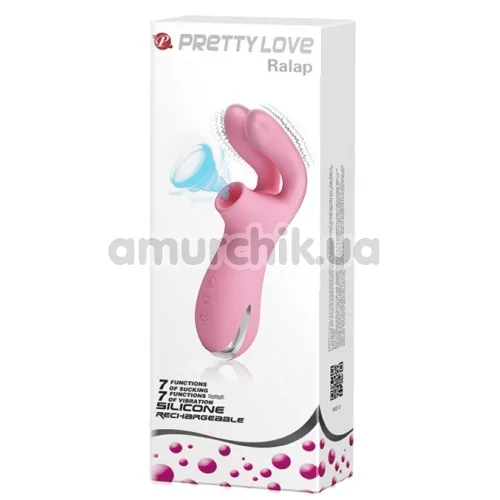 Симулятор орального сексу для жінок Pretty Love Ralap, рожевий