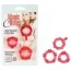 Набор эрекционных колец Magic C-rings красный, 3 шт - Фото №2