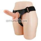 Страпон Pretty Love Harness Briefs Tom 7.4 Dildo, телесный - Фото №1